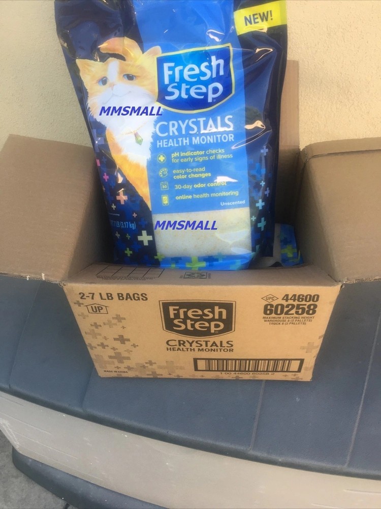 Fresh Step Crystals Color Health Monitoring Cat Litter Unsent 7 Pounds