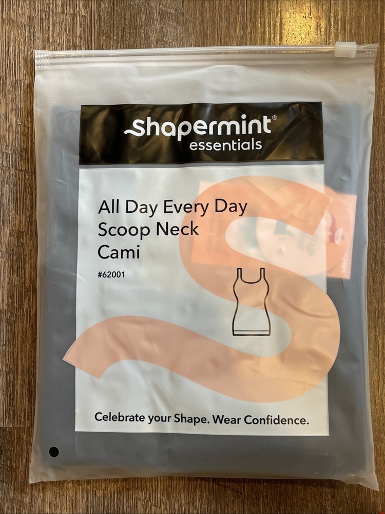 Shapermint Black Scoop Neck Cami for Women - Size XXXL - NWT