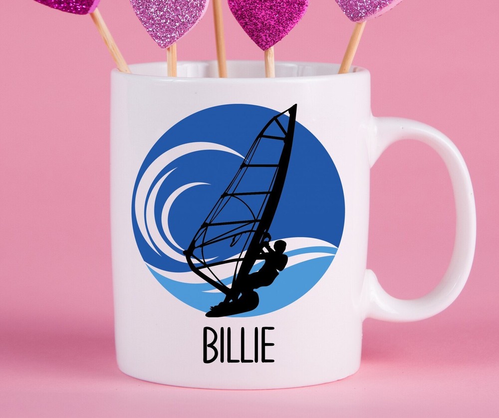 Personalized Windsurfing Mug Windsurfing Gift Ideas Windsurfing Cup Gifts For