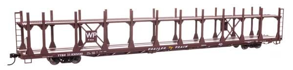 Walthers Mainline 910-8046 HO Scale 89' Flatcar Auto Rack WP #930230