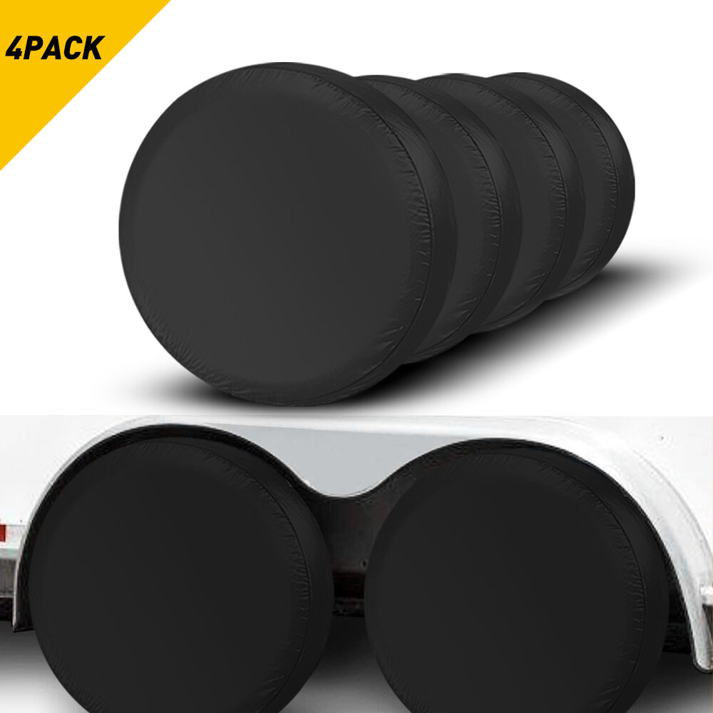 4PCS Tire & Covers Waterproof Wheel RV Trailer Tyre Camper Sun 27