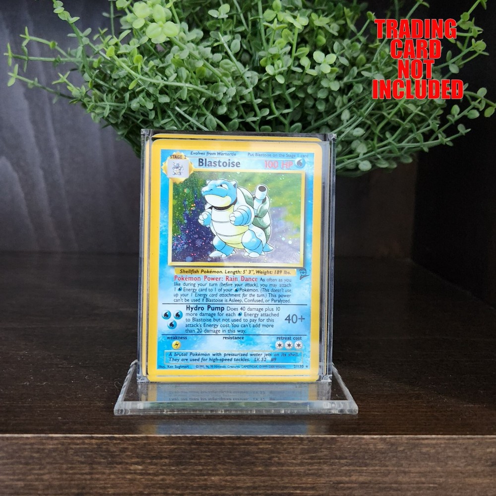 Clear Beveled Acrylic Desktop Card Stand for TCG & Sports Cards