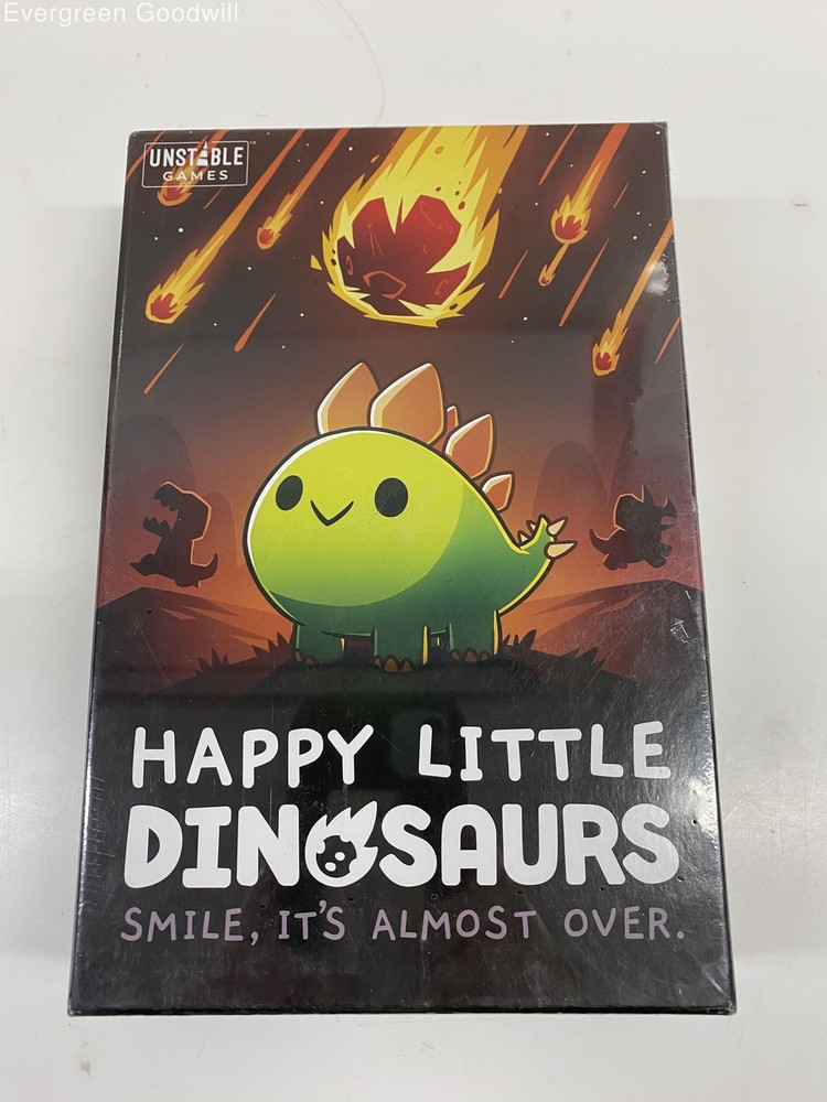 New Sealed Happy Little Dinosaurs Board Game by Unstable Games - Smile It's Almost Over
