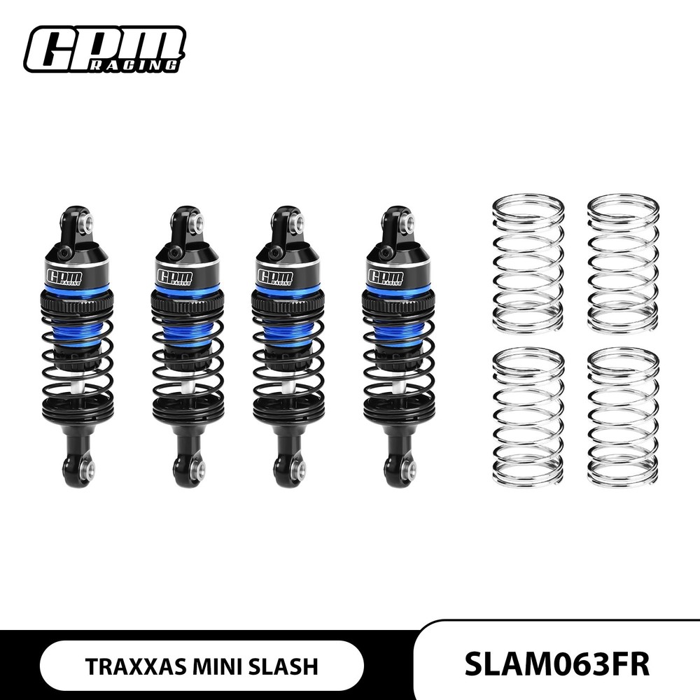 GPM Alloy F&R Adjust Progressive Spring Shock 63MM TRAXXAS Mini Slash Mini Rally