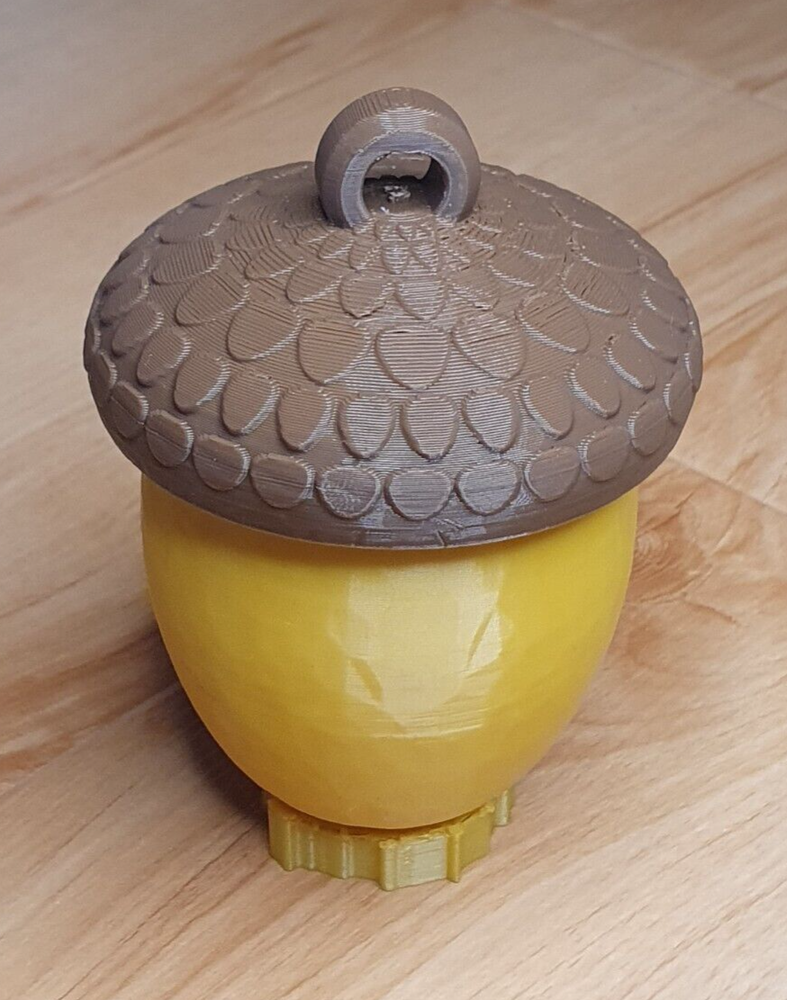 Acorn Capsule Storage Hang Oak Tree Nut Squirrel 3D Print Model
