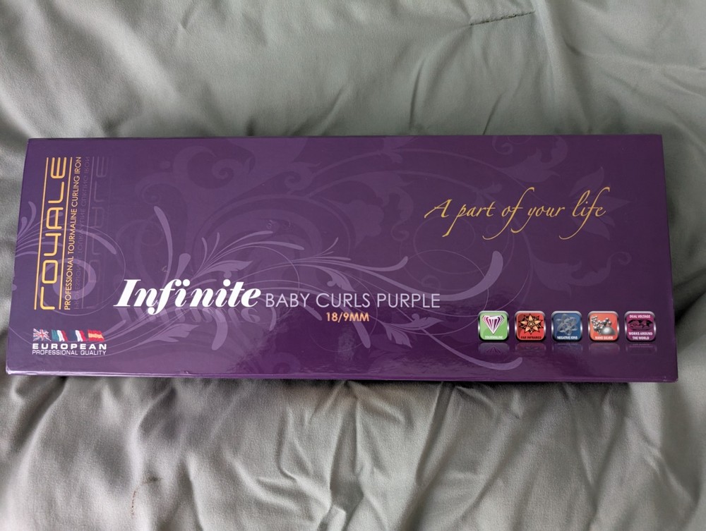 Royale Infinite Baby Curls 18mm 9mm Dual Barrel Curling Iron