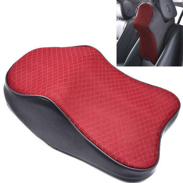 Car Seat Headrest Pad Memory Foam Pillow Head Neck Rest Support Cushion Unique