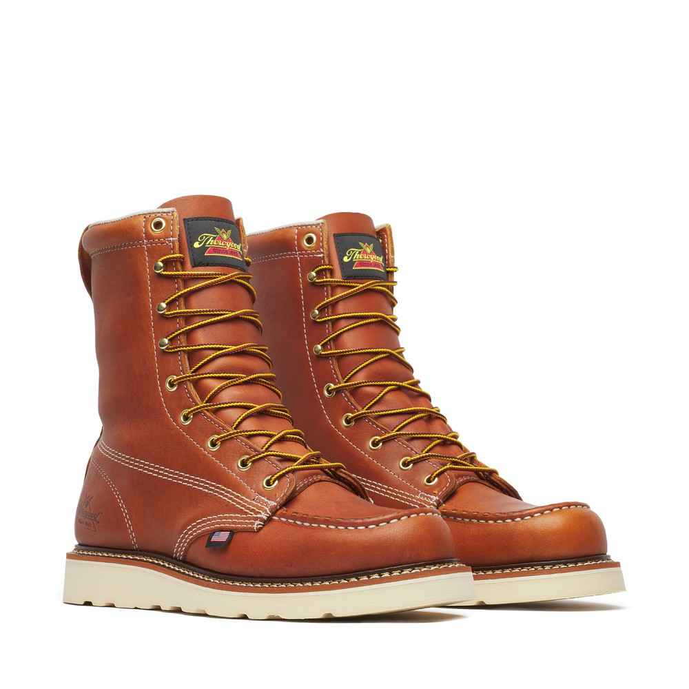 Thorogood Men's 8 Inch Soft Toe Wedge Work Boot American Heritage 814-4201
