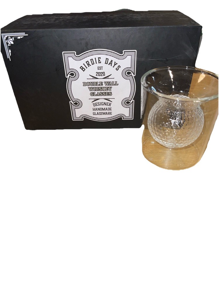 Birdie Days Double Wall Whisky Glasses Set Of 2