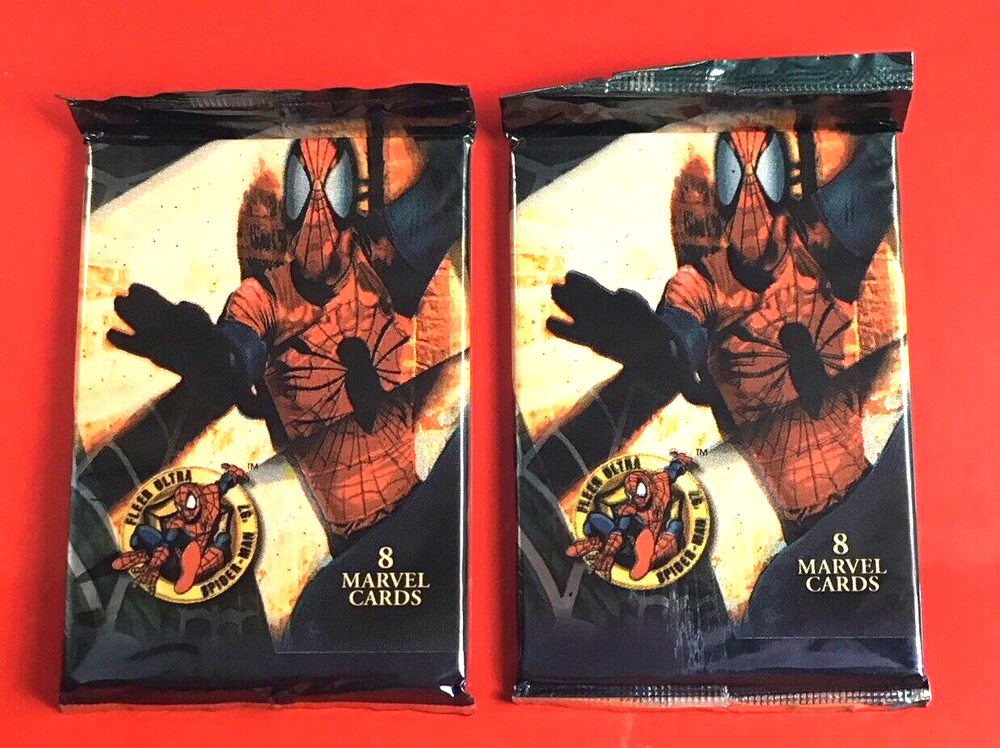 1997 FLEER ULTRA  SPIDER-MAN / Vintage / 2 Pack Lot /Sealed/ Plus Coupon-image