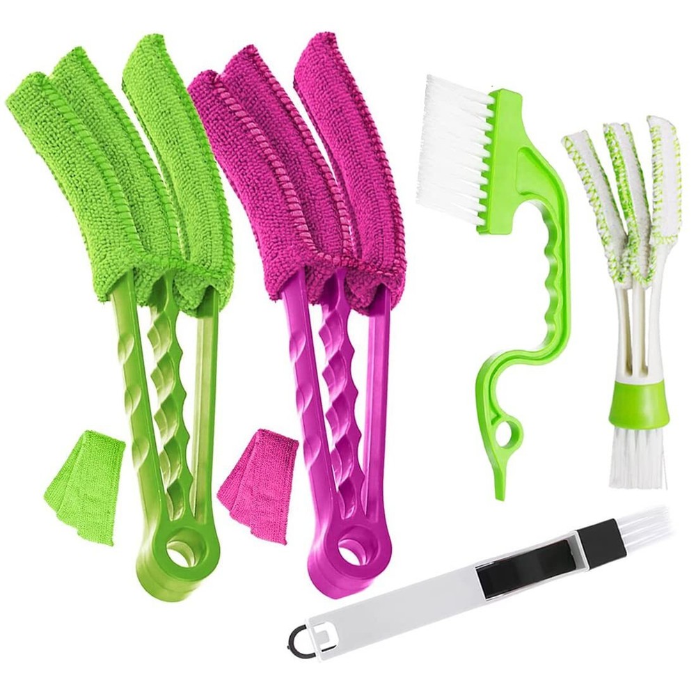 Set Of 5 Window Blind Cleaner Duster Sliding Door Track Brush Windowsill Sweeper