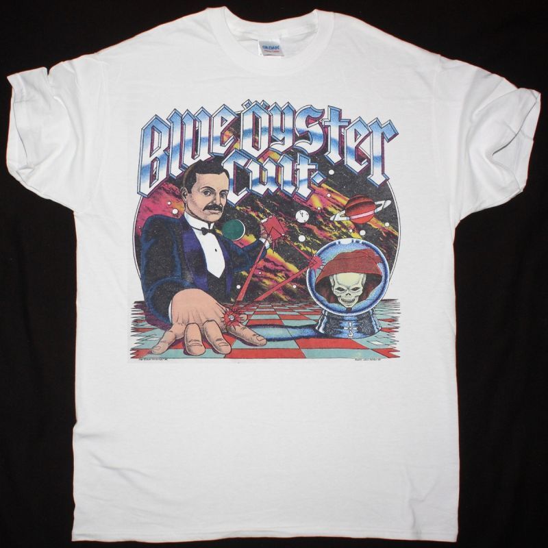 BLUE ÖYSTER CULT TOUR 1981 rock band shirt, reprinted white shirt QT139