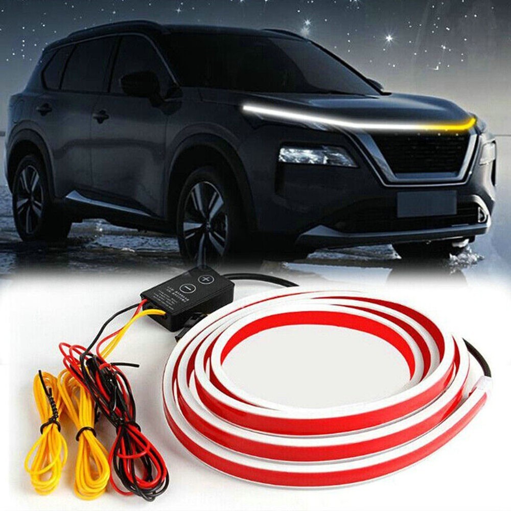6) Easy to Install Car Scan Light Strip Upgrade Your Vehicle's Look