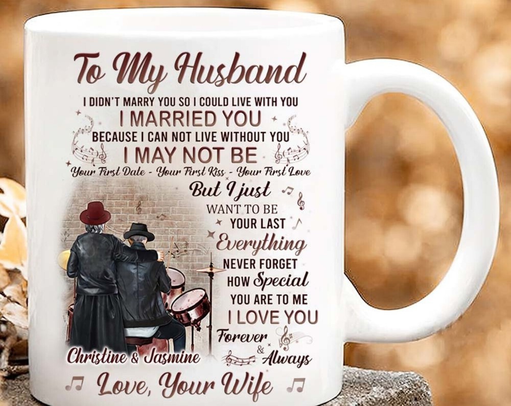 Funny To My Husband Mug Gift for Drummers - Cute Husband Gift