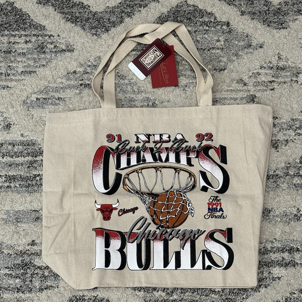 Mitchell & Ness NBA Graphic Chicago Bulls Tote Bag NWT
