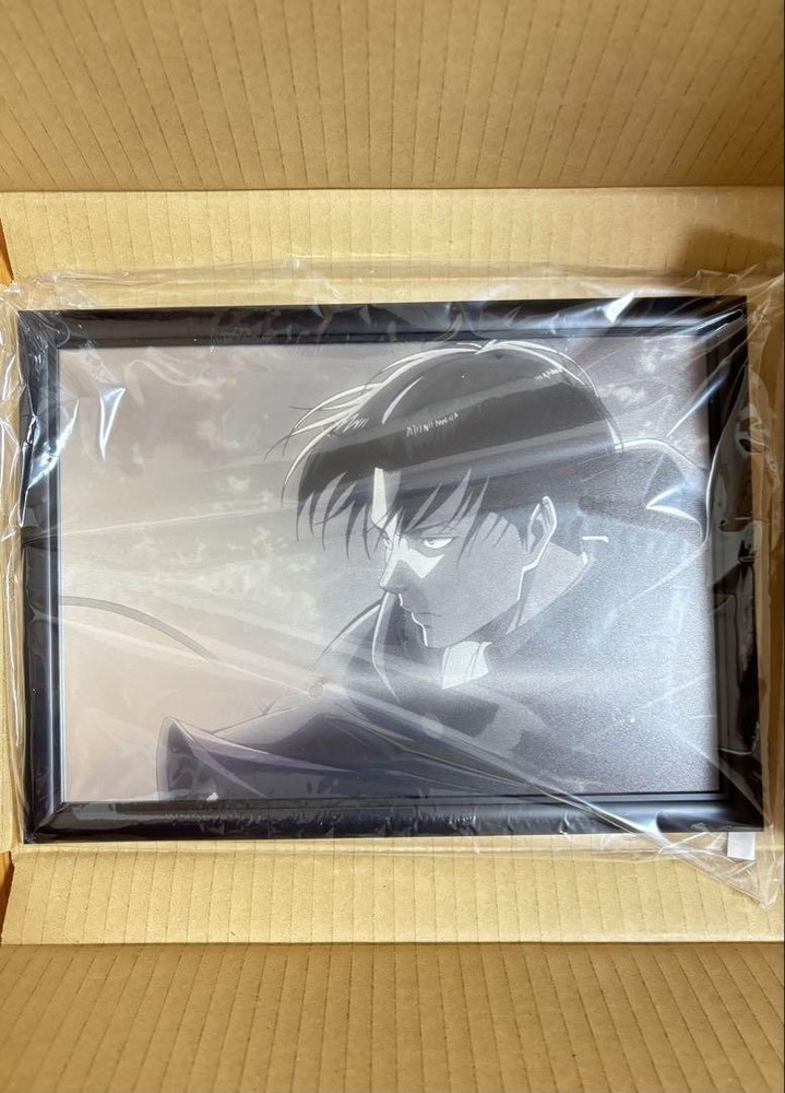 AOT Levi Ackerman Metal Art Limited Serial No. Anime Wall Decoration Collectible