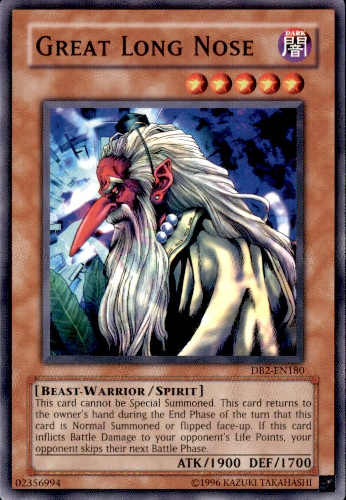 Ultra Rare Long Nose DB2-EN180 Yugioh Trading Card  