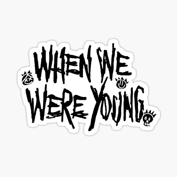 When we were Young Festival Vinyl Die Cut Sticker