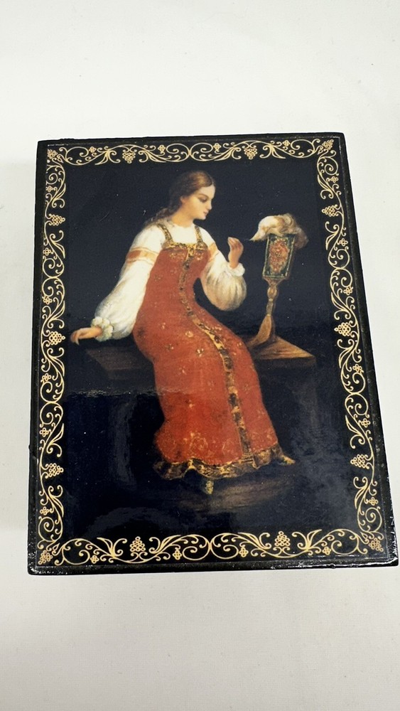 Classy, High Quality, Russian Lacquer Box, Russian Girl