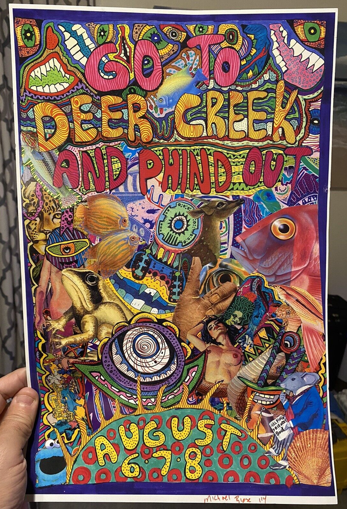 Phish Poster Deer Creek 8/6 - 8/8 2021 Noblesville Indiana,  7 x11