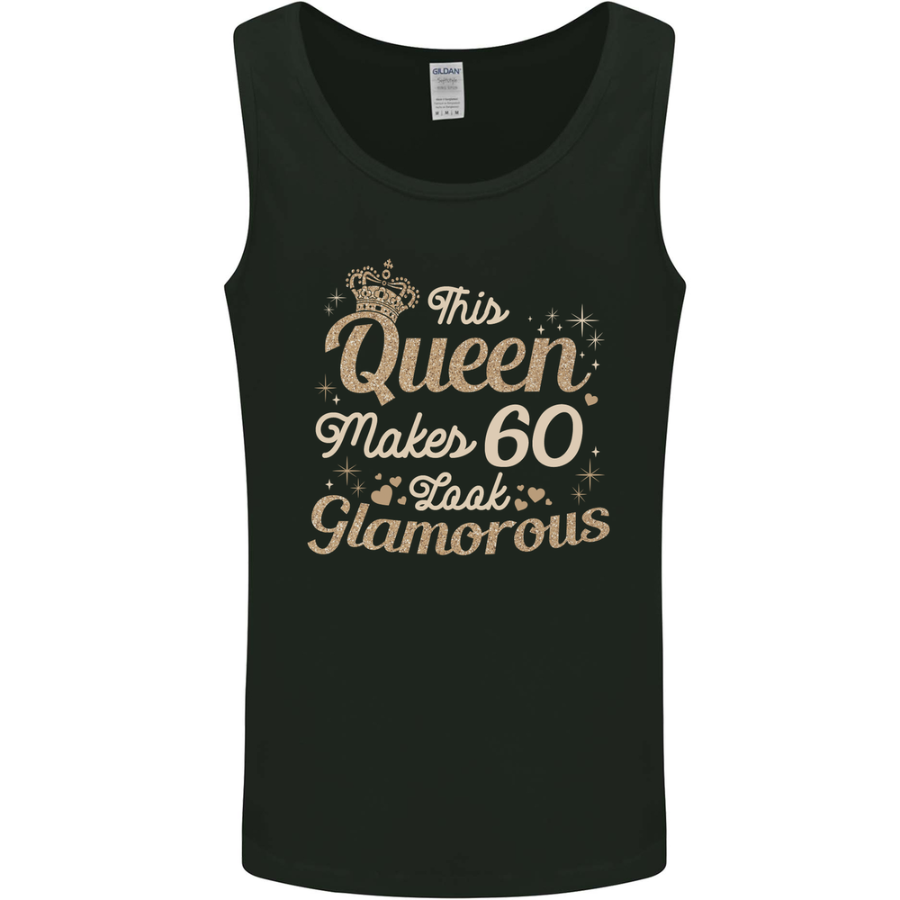 60th Birthday Queen Sixty Years Old 60 Mens Vest Tank Top