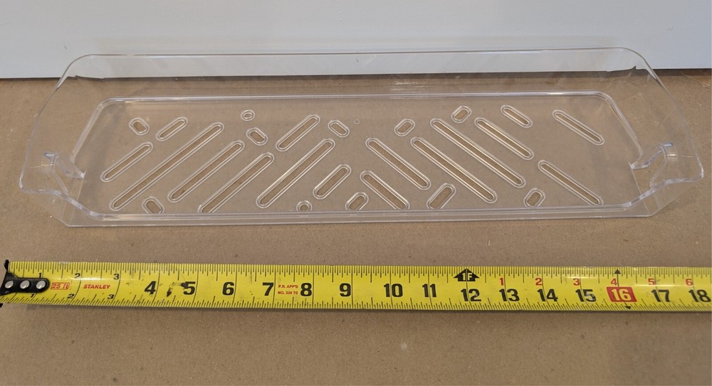 Whirlpool WRT112CZJZ00 Refrigerator Door Bin W11104544 Clear Plastic Replacement