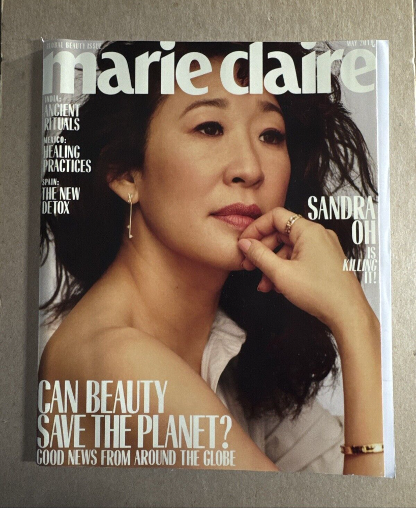 MARIE CLAIRE Magazine May 2019 SANDRA OH Global Beauty Issue 2-sided cover