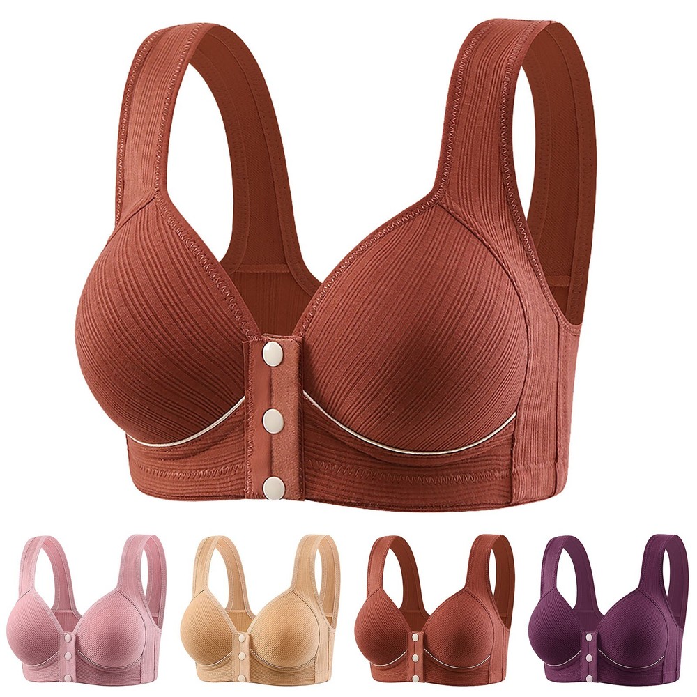 Women's Thin Seamless Vest Soft Support Large Chest Small Half Fixed Cup