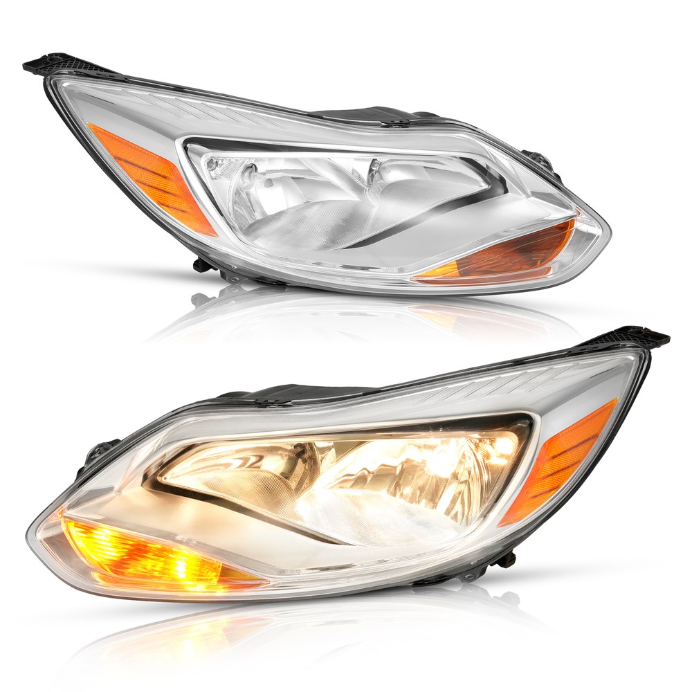 Faros con bombillas izquierda y derecha para Ford Focus sedán/hatchback 2012-2014
