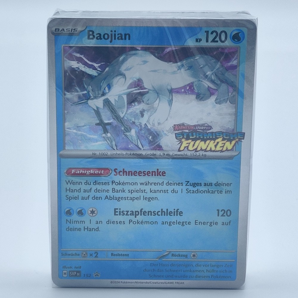 Pokemon TCG Karte - Baojian SVP152 Stürmische Funken Promo  Sealed Deck Neu