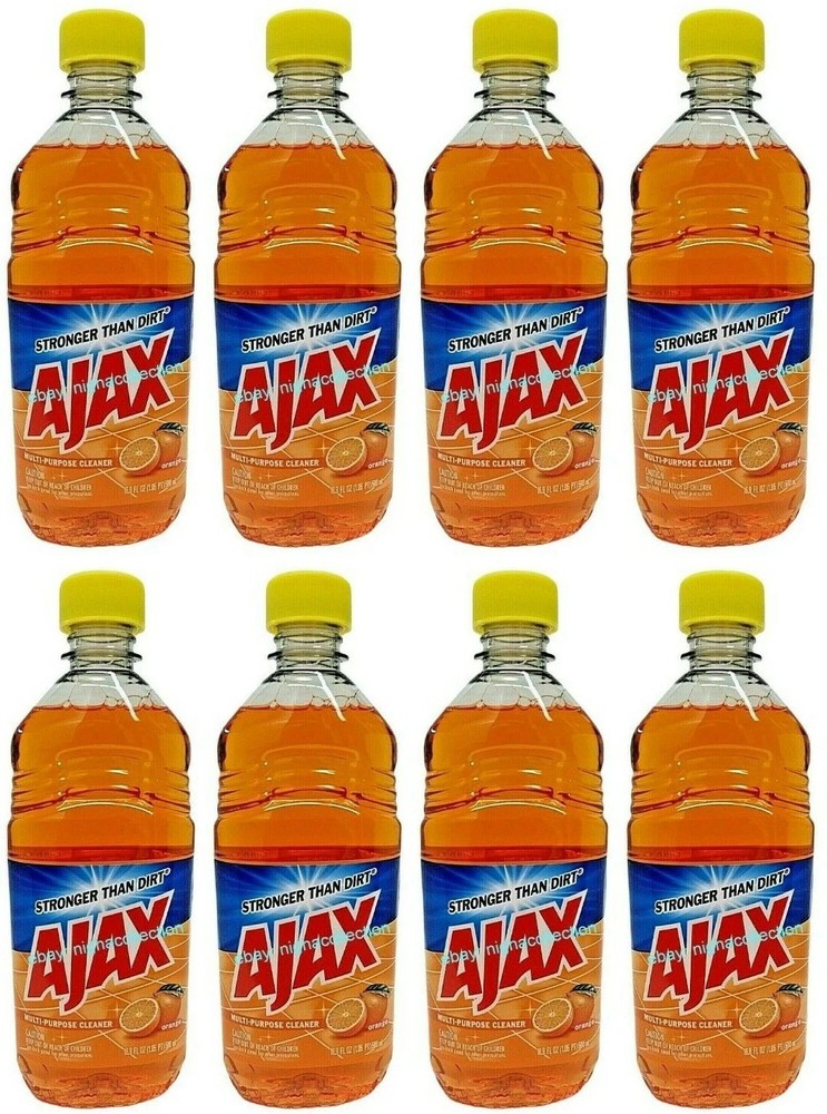 ( LOT of 8 Bottles ) Ajax ORANGE All Purpose Cleaner 16.9 oz Ea Bottle