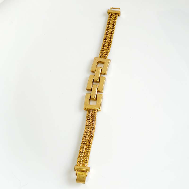 Vintage Zara 7-Inch Square Chain Bracelet for Women Holiday Party Gift