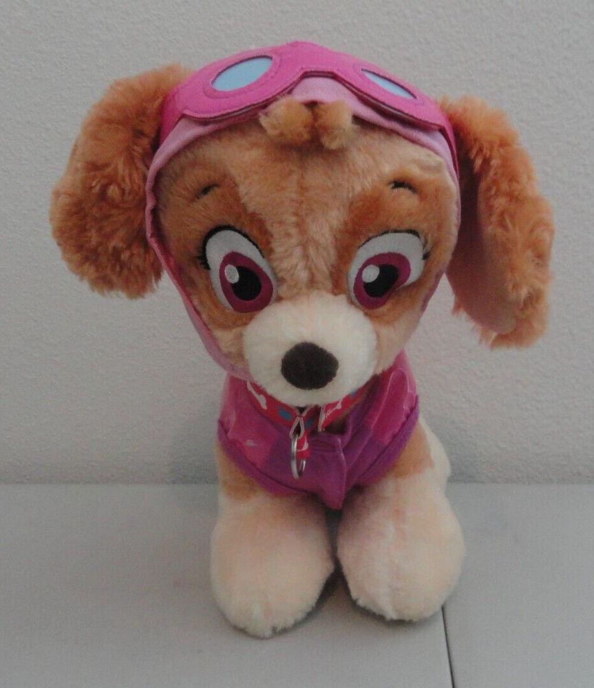 Build A Bear Paw Patrol Skye Plush Collar Hat Vest Goggles Collar Cockapoo