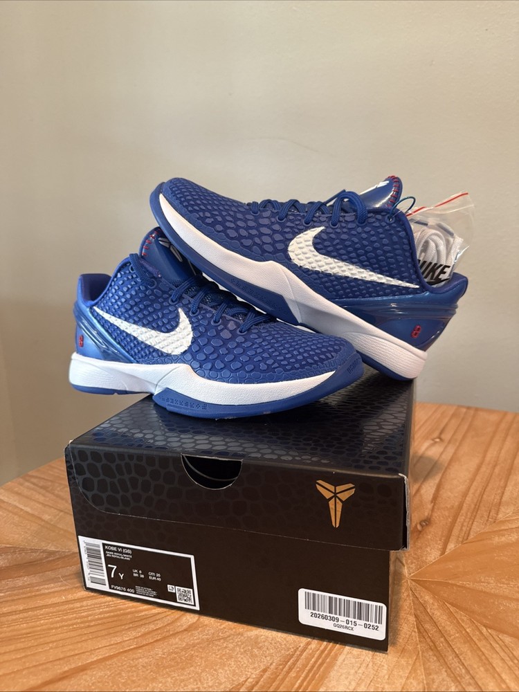 Nike Kobe VI 6 Protro Dodgers Size 7Y | Deadstock New w/ Box | Extra Laces