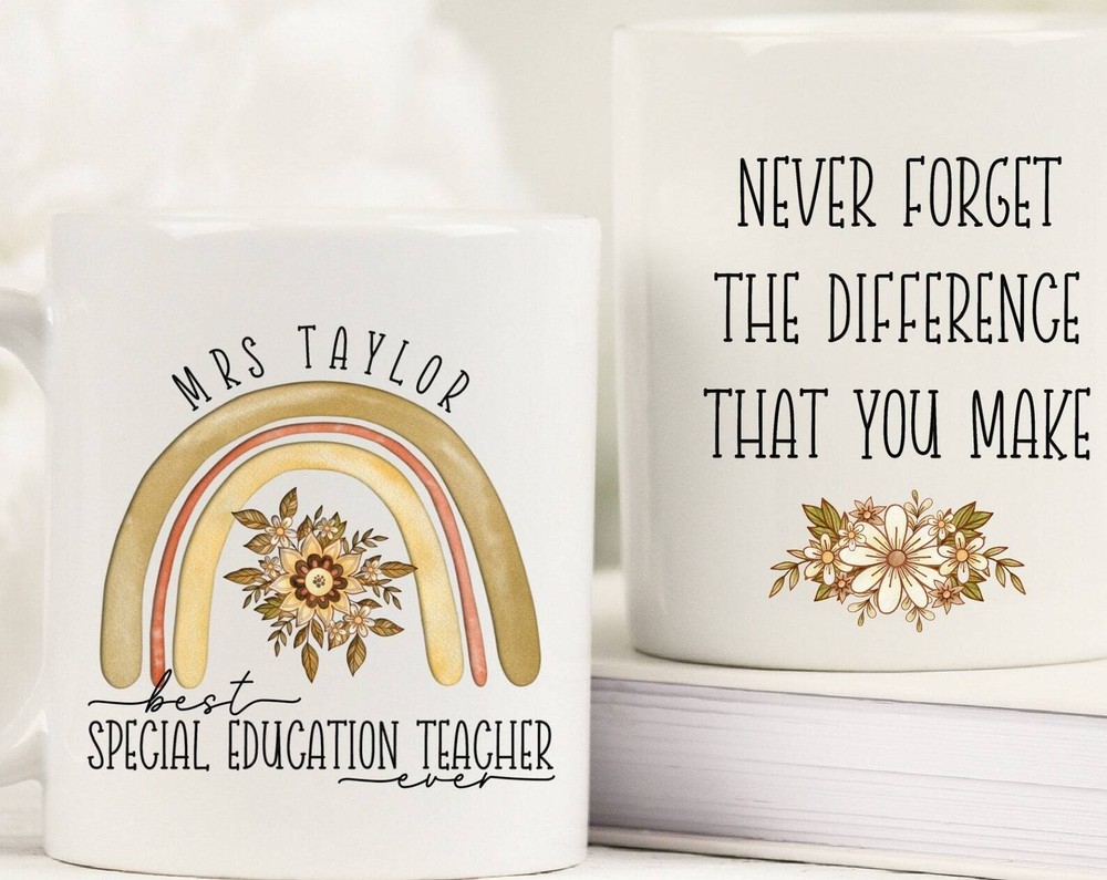 Personalized Special Education Teacher Gift Best Sped Teacher Ever Mug Custom Sp