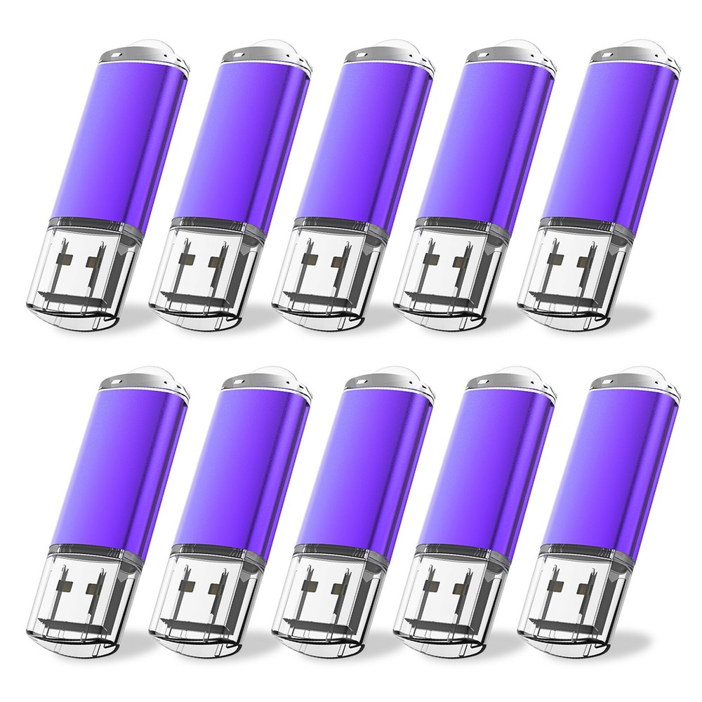 Kootion USB 2.0 16GB 100PCS Metal Rectangle Flash Drives Memory Stick PenDrive