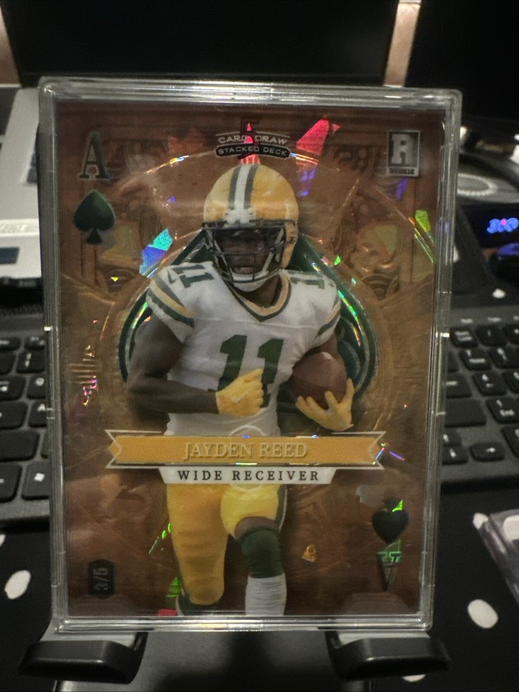 2023 Wildcard 5 Card Draw Ace Of Hearts Jayden Reed RC 3/5