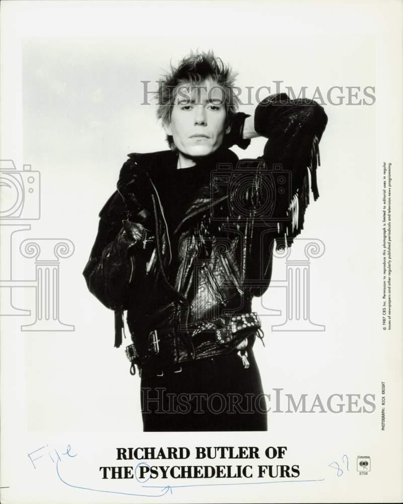 1987 Press Photo Music Group The Psychedelic Furs Member Richard Butler
