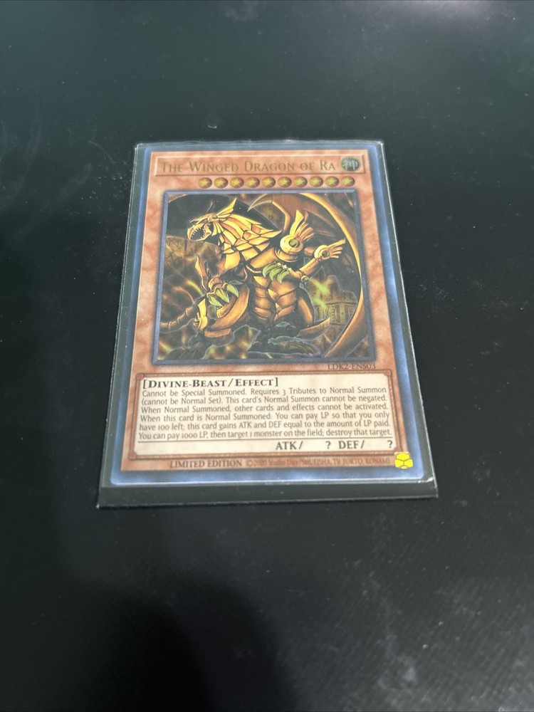 Winged Dragon Of Ra YuGiOh Rare God Card