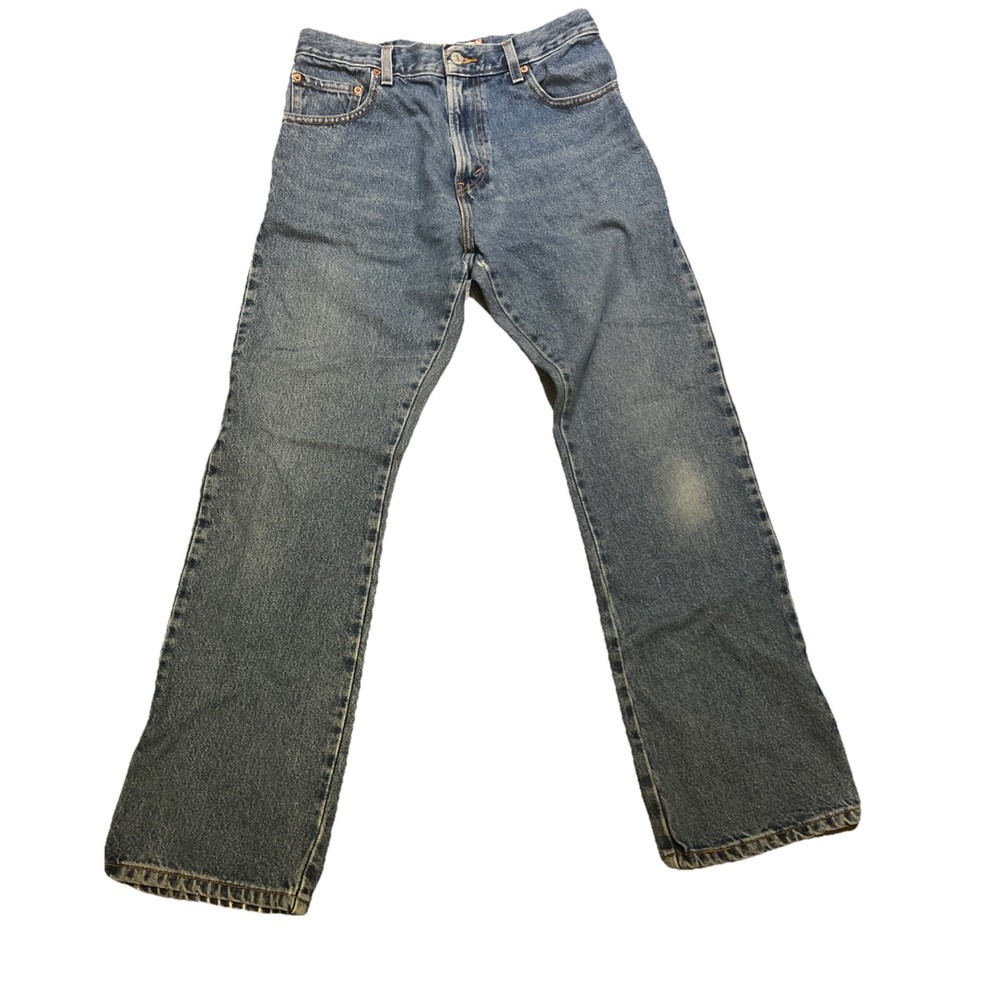 VTG Levis 517 Jeans Men 30x30*28x28* Bootcut Pants Light Wash Y2K Faded Whiskers