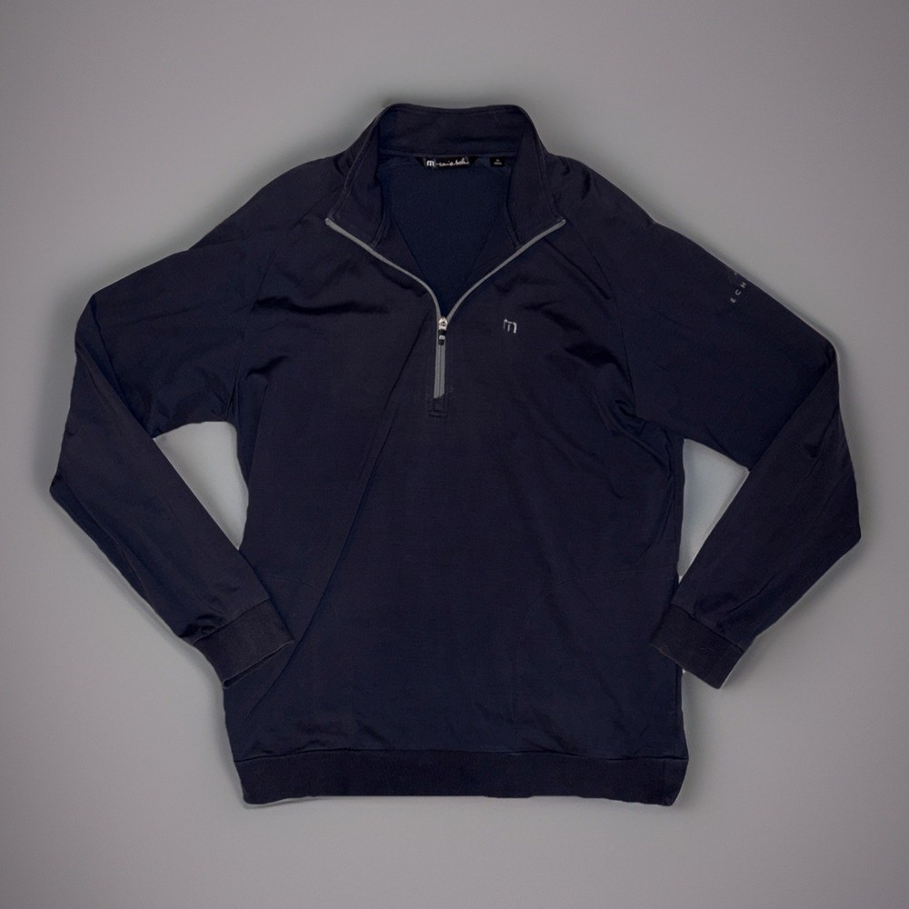 Travis Mathew 1/4 Zip Golf Sweater Mens XL GrayPullover Quarter Long Sleeve