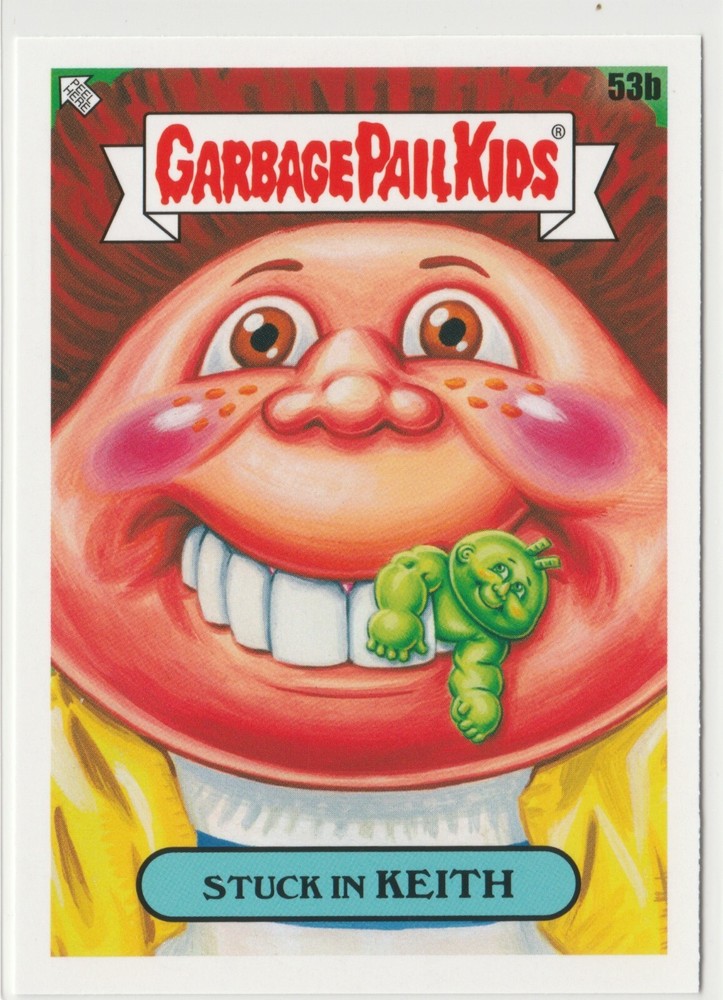 Stuck In Keith 53b Garbage Pail Kids GPK 2021 Food Fight Card