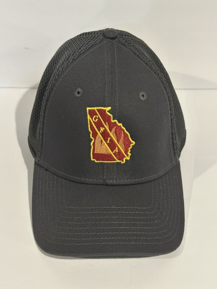 GFIA Fitted Baseball Cap Hat New Era Gray S/M