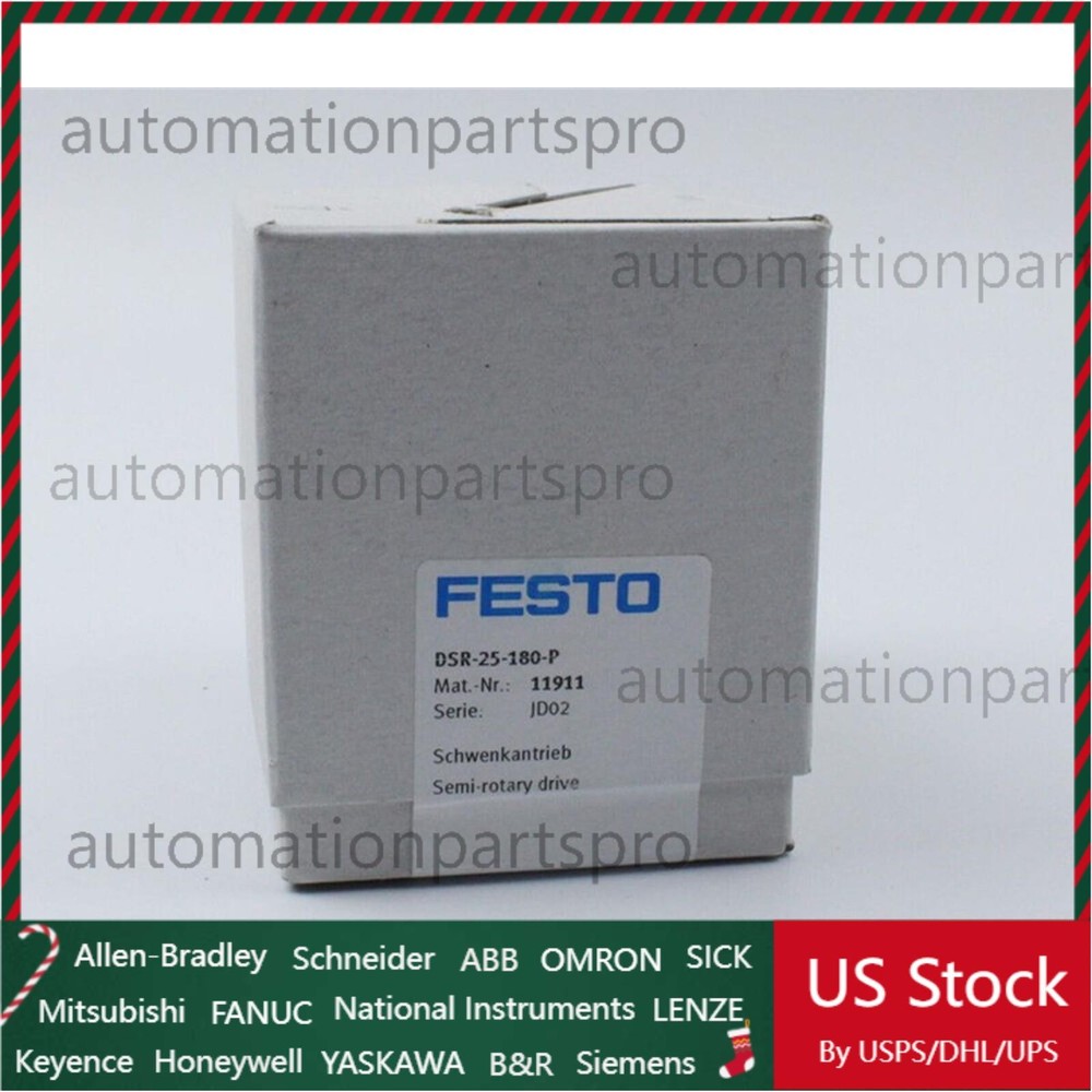 US FREE TAX New Festo DSR-25-180-P 11911 Semi-rotary drive