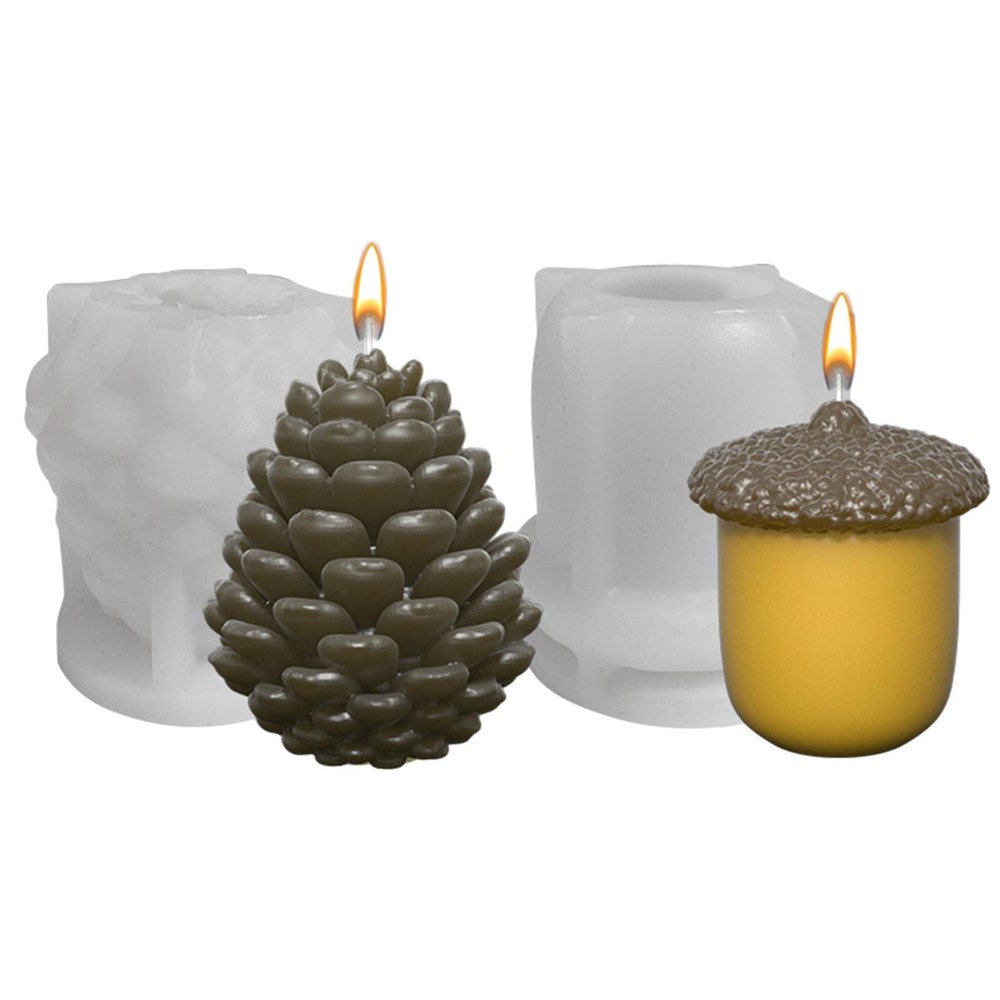 NEW Silicone Christmas Candle Mold Resin Casting Mold For Wax Soap Candle Making