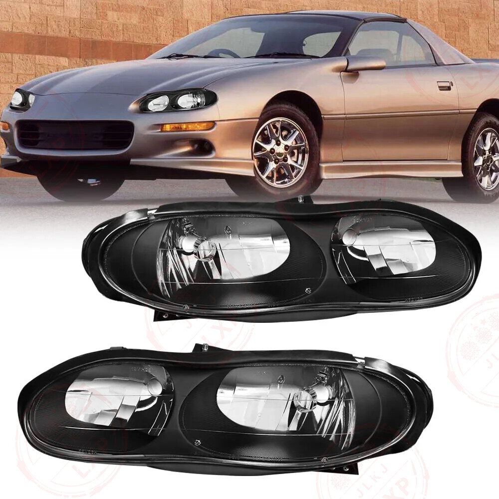 For 1998-2002 Chevy Camaro Z28 Headlights Assembly Pair Headlamps Left + Right