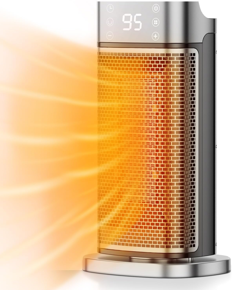 1500W Space Heater with Thermostat for Indoor Heating