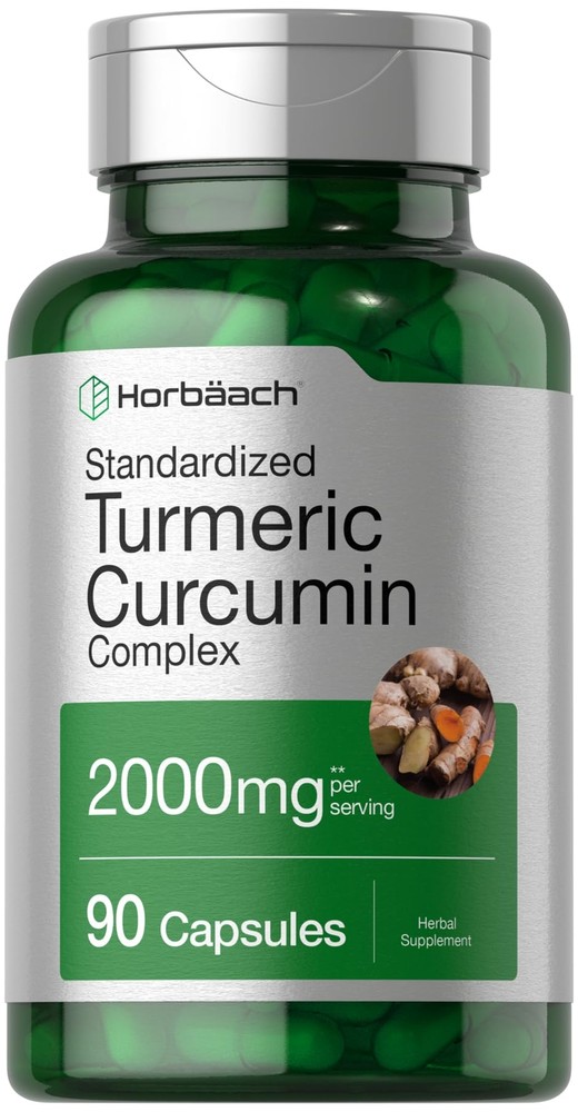 Turmeric Curcumin 2000mg with Black Pepper 90 Capsules Complex Supplement  