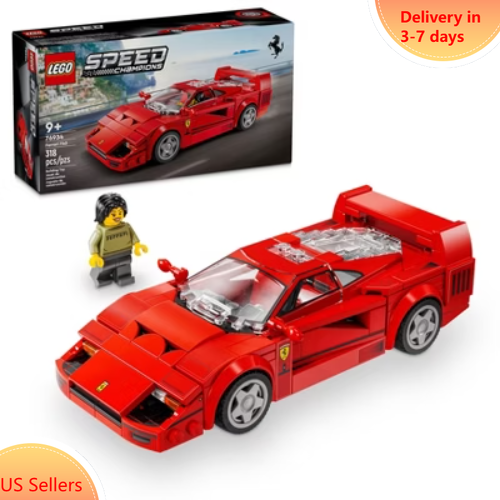 LEGO Speed Champions Ferrari F40 Supercar Buildable Toy Set 76934