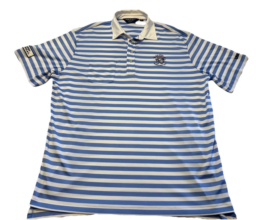 Polo Golf Ralph Lauren Men’s Polo Shirt Men’s XL Pinehurst 2014 USGA Blue White